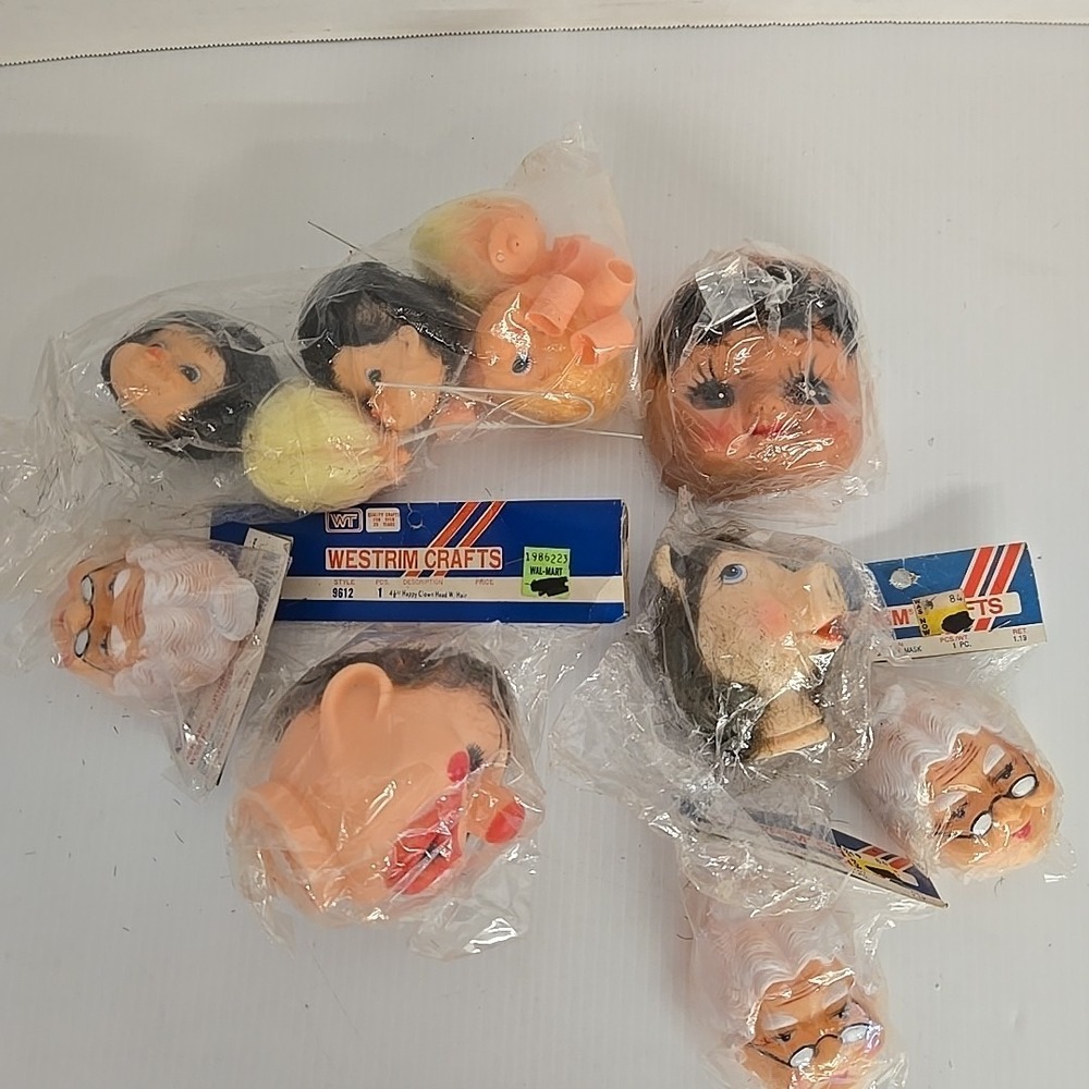 Vintage Westrim Crafts Doll Heads And Faces Lot‎